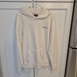 Hollister Cream Hoodie with McLaren Patch